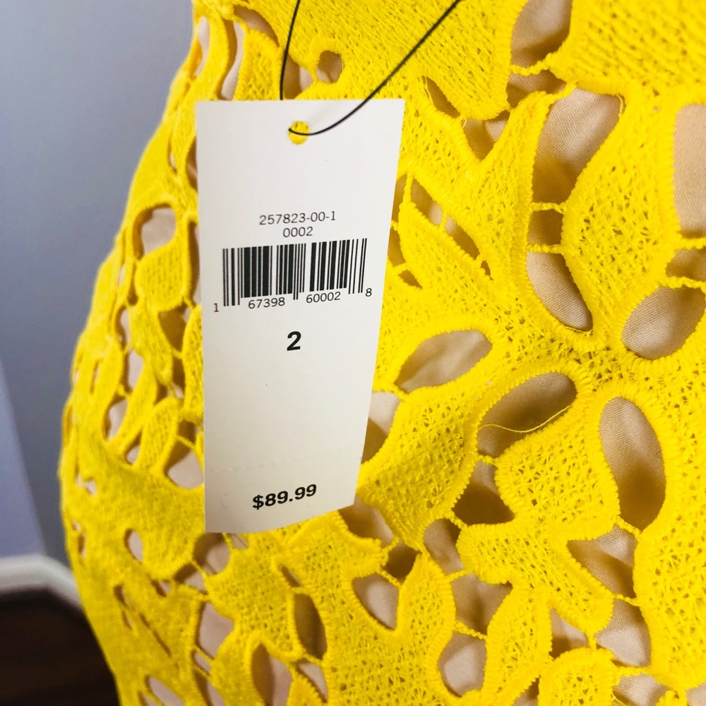 Banana Republic Yellow Lace Skirt - Picture 8 of 8